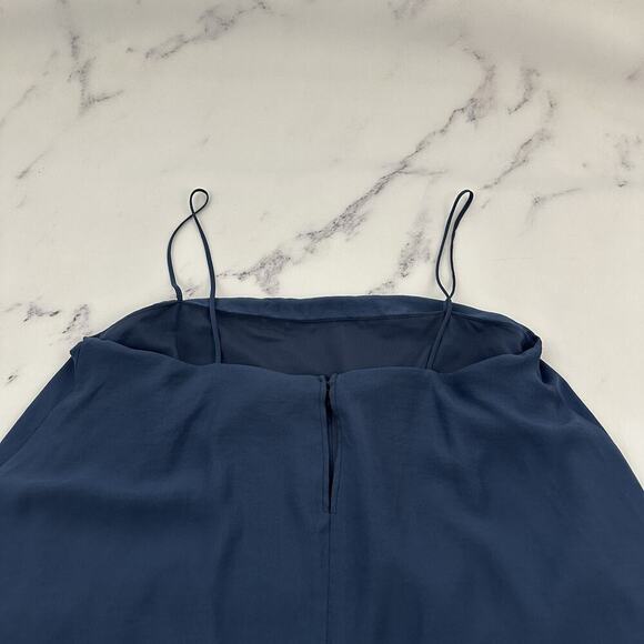 Banana Republic Womens Tiered Maxi Dress Size 12 New Navy Blue Flutter Layers - Picture 8 of 10